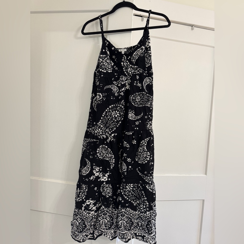 Black & White Midi Dress, Size L